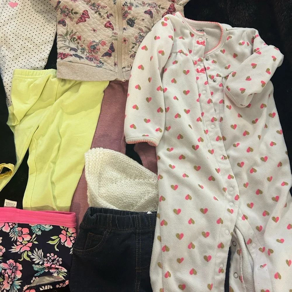 👶🎀 Baby Girl NAME BRAND BUNDLE – 14 Pieces – 6M to 2T (Mostly 12M!)
